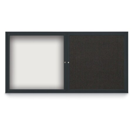 United Visual Products Corkboard, 60"x36", Synthetic Cork/White UV405PLUS-WHITE-FORBO